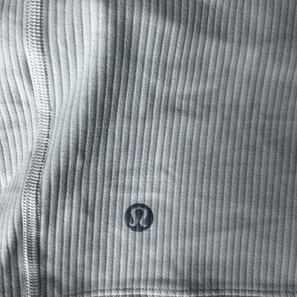 One-Shoulder White Ribbed Top - Picture 4 of 5